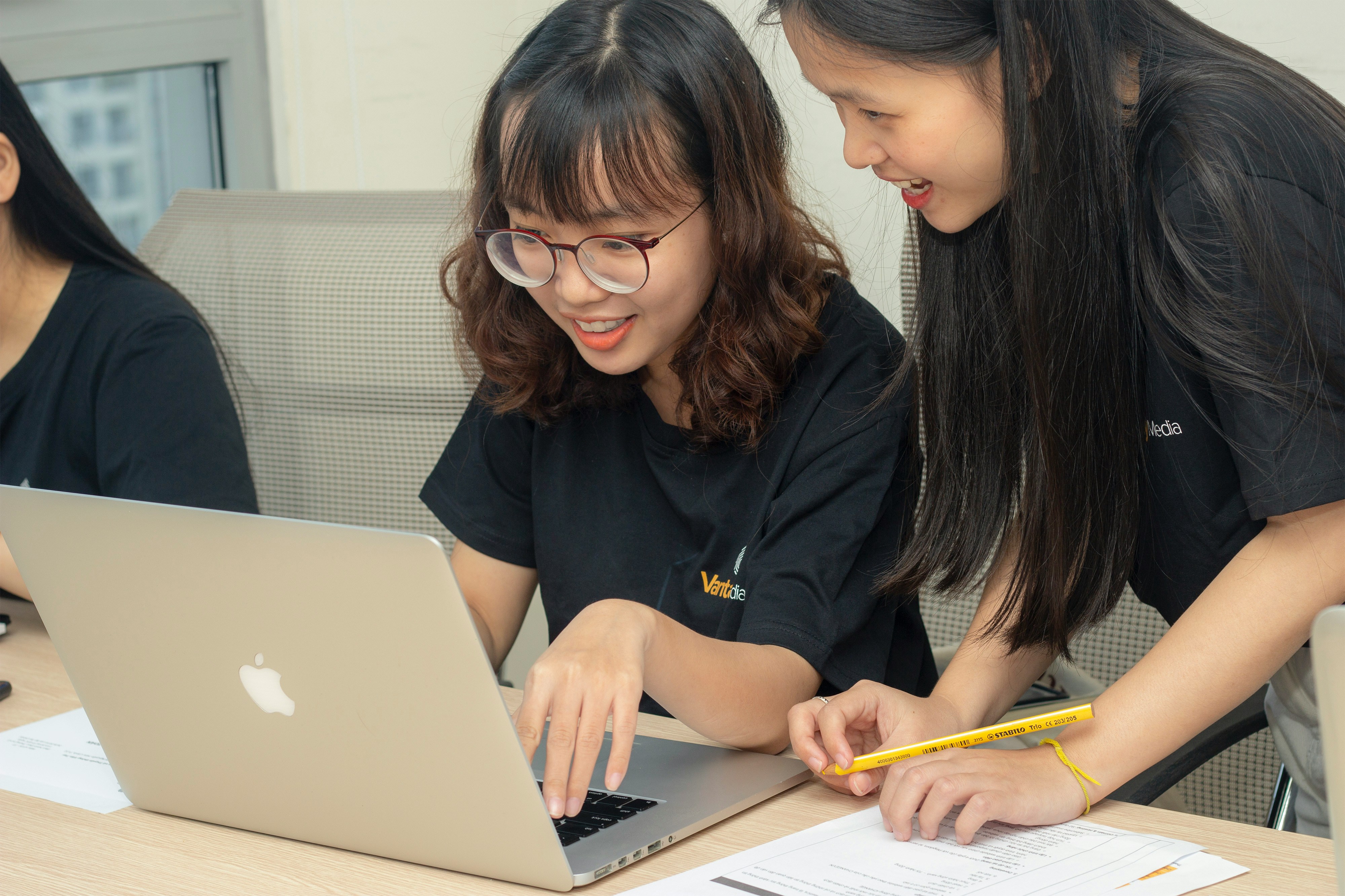 Nursing student studying